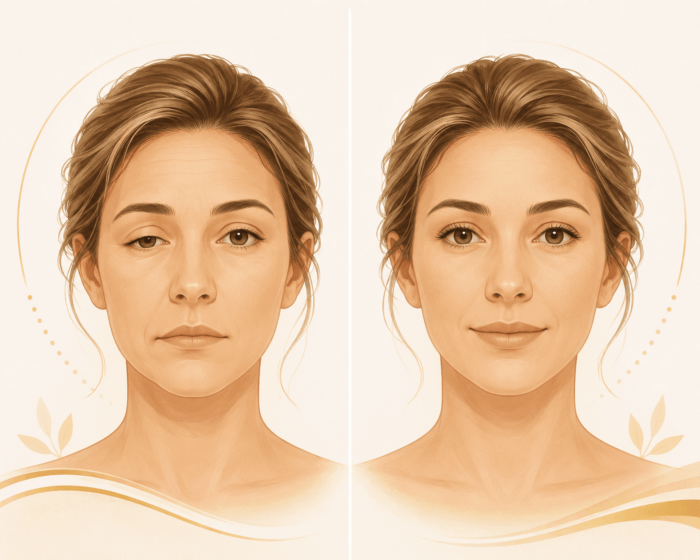 Stimulation d'un point réflexe du visage lors d'une séance de Dien Chan